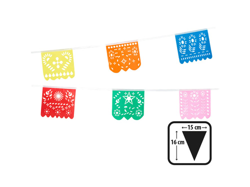 Mexikó zászló banner - 6 m - 1 db.