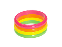 4 darabos neon karkötő készlet