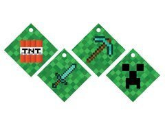 Palack medálok szalaggal Pixels - 12 db.