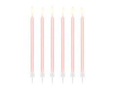 Élénk rózsaszín születésnapi gyertyák - 14 cm - 12 db.