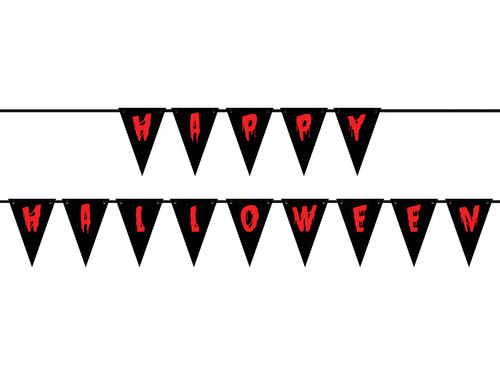 Happy Halloween zászló banner - 500 cm - 1 db.