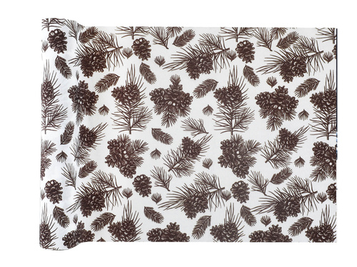 Asztali futó dekoráció Kúpok - 28 cm x 3 m - 1 db.