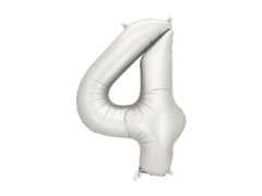 Fólia lufi ezüst 4-es szám - 86 cm - 1 db.