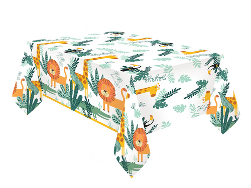 Szafari születésnapi terítő - 120 x 180 cm - 1 db.
