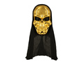 Arany koponya maszk csuklyával - 1 db.