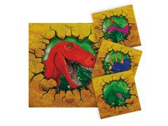 Születésnapi szalvéták dinoszauruszok - 25 cm - 16 db.