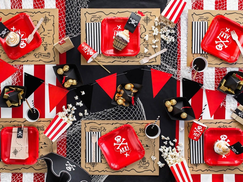 Kalózok papír tányéralátét - 40 x 30 cm - 6 db.