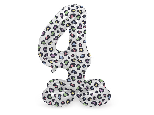 4-es számú párduc álló fólialufi - 72 cm - 1 db.