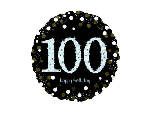 Fólialufi - 100. születésnap - 43 cm - 1 db.