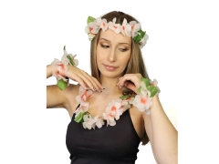 Hawaii szett fehér és rózsaszín - 4 elem