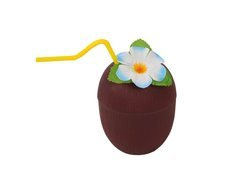 Hawaii kókuszpohár szívószállal - 1 db.