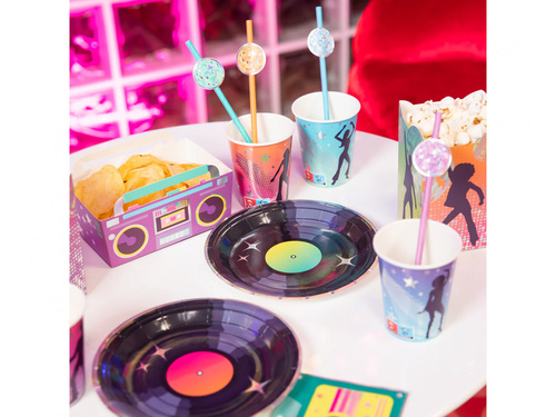 Retro Disco papírpoharak - 220 ml - 6 db.