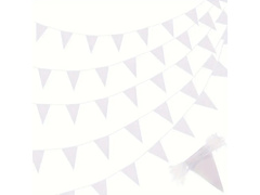 Fehér zászló banner 20x29.5cm - 10 m - 1 db.