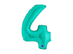 Fólia lufi 4-es számú türkiz - 14" - 1 db.