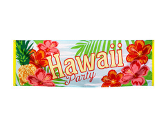 Hawaii party szövet banner - 74 x 220 cm - 1 db.