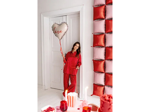 Szerelmes szív fólialufi - 50 x 47 cm - 1 db.