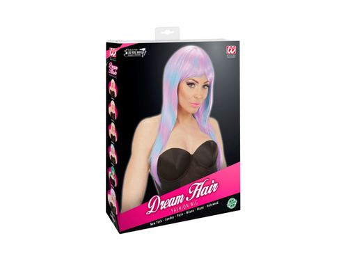 Divat paróka melange kék és lila (ismétlés az eredetiben)