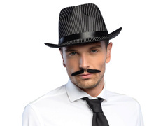 Gengszter bajusz fekete - 1 db.