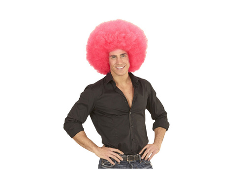 Rózsaszín magas minőségű afro paróka