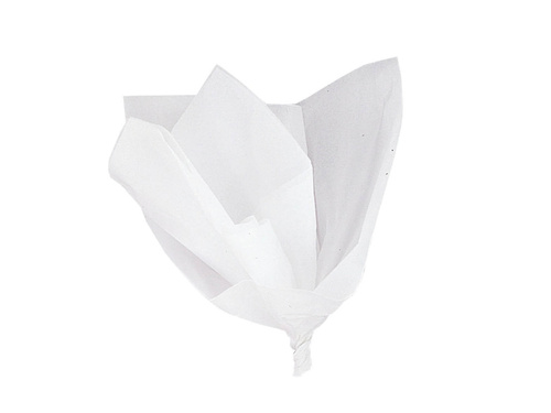 Dekoratív selyempapír ajándékcsomagoláshoz fehér - 50 x 53 cm - 10 db.