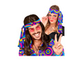 Hippie kék fejpánt Groovy Bubbles 1970-es évek