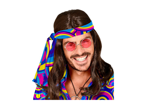 Hippie kék fejpánt Groovy Bubbles 1970-es évek