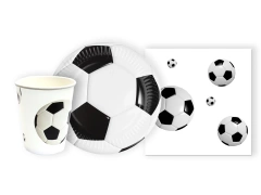Készlet poharak + papírtányérok Football - 44 db.