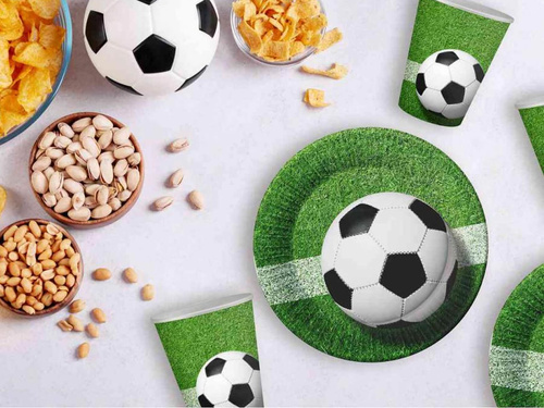 Papírpoharak Football - 200 ml - 6 db.