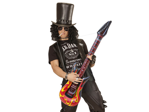 Felfújható gitár lángokkal - 105 cm - 1 db.