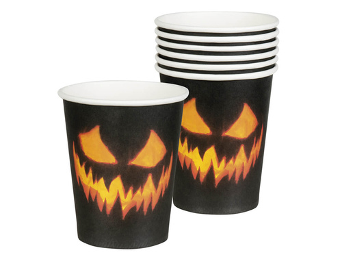 Scary Pumpkin papírpoharak - 210 ml - 10 db.