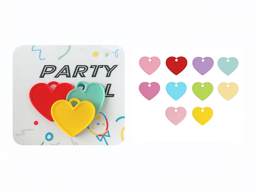 Szív ballon súlyok - 4 db.