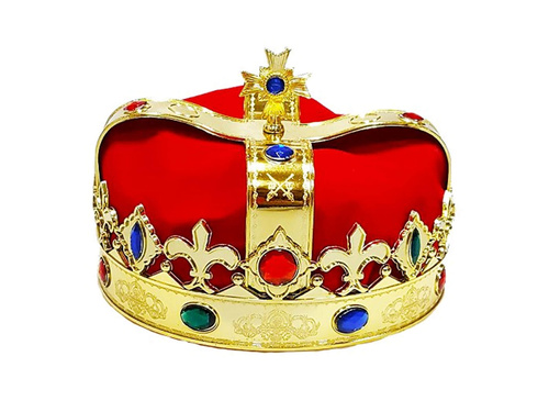 Királyi koronás sapka - 1 db.