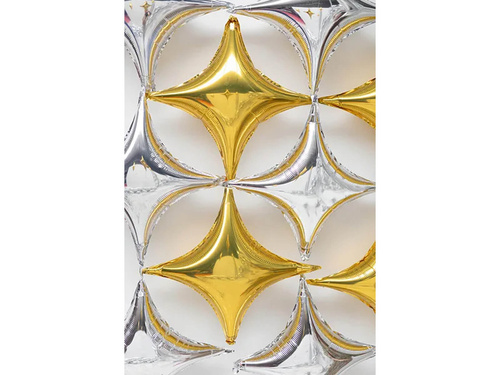 Arany csillag fólialufi - 42 cm - 1 db.