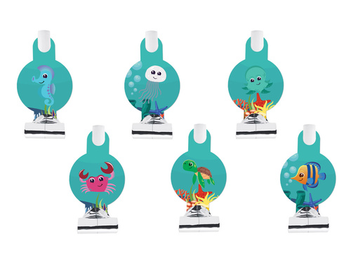 Trombitasípok kitekert víz alatti világ - 6 db