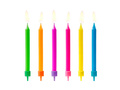 Színes születésnapi gyertyák - 6 db.