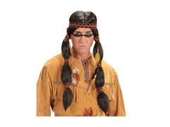 Indiai paróka fejpánttal