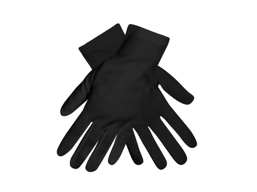 Fekete rövid farsangi kesztyű - 25 cm