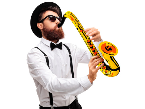 Felfújható szaxofon - 55 cm - 1 db.