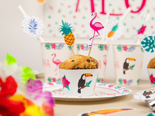 Cupcake liners Aloha Party - 6 db.