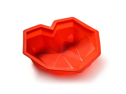 3D szív tortaforma - 1 db.