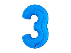 Fólia lufi 3 kék - 26" - 1 db.