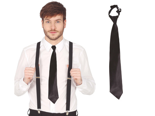 Fekete nyakkendő - 47 cm - 1 db.