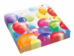 Születésnapi szalvéták Léggömbök - 33 cm - 20 db.