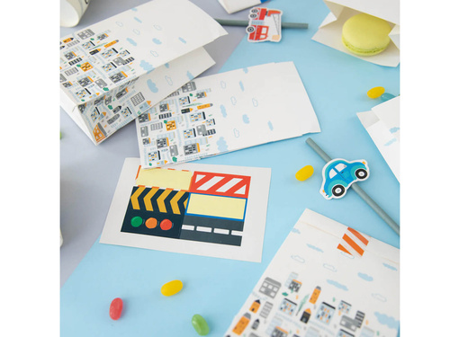 Papírtasakok Auta - 6 db.