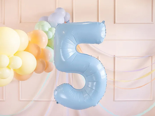 Kék fólia lufi 5 - 72 cm - 1 db.