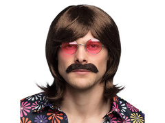 Férfi barna paróka - 1 db.