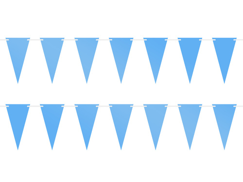 Baner girlanda flagietki błękitne - 500 cm