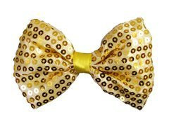 Arany flitteres csokornyakkendő - 11 cm - 1 db.