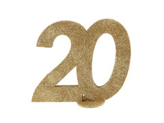 Asztali dekoráció Húsz arany 20-as évek - 1 db.