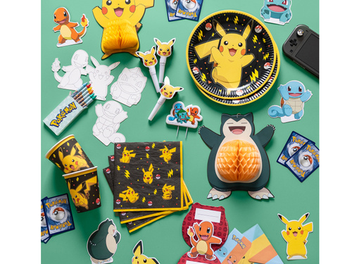 Pokemon papírtányérok - 23 cm - 8 db.